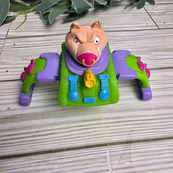 1990 Burger King Teenage Mutant Ninja Turtles Rocker Rippers Bebop Toy - Picture 1 of 9
